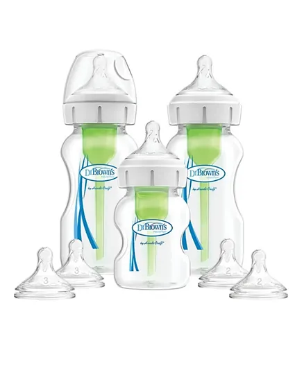 Dr. Brown's Wide Neck Baby Options Plus and Starter Kit - White