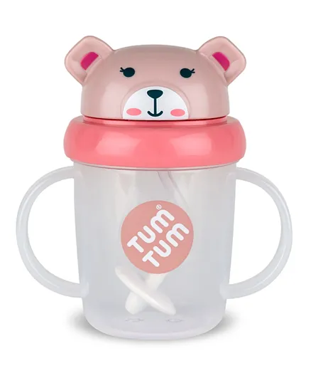 Tum Tum Tippy Up Sippy Cup Series 3 With Weighted Straw Pink - 200 mL