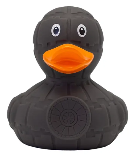 Lilalu Grey Star Rubber Duck Bath Toy - Grey