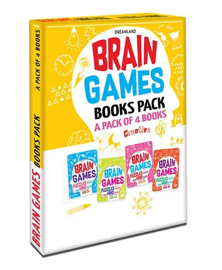 Brain Games Books Pack of 4 - English