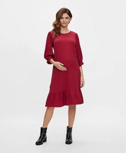 Mamalicious Maternity Dress - Rhubarb