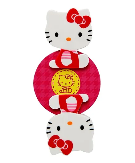 Hello Kitty D-Cut Clip Sitting KT White  -2 Piece