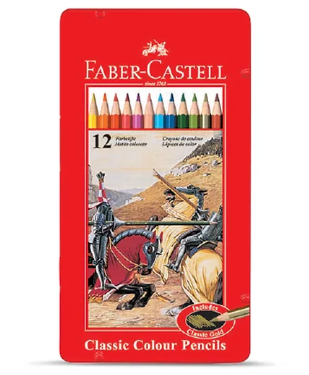 أقلام رصاص ملونة كلاسيكية من فابر كاستل - 12 قطعة