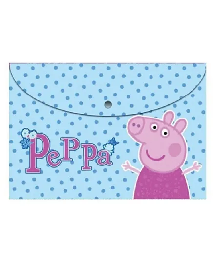 Diakakis Folder With Button A4 Peppa Pig - Multicolor