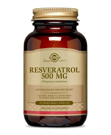 SOLGAR Resveratrol 500mg - 30 Capsules