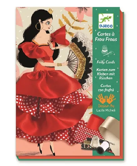 Djeco Flamenco Frilly Cards - Red
