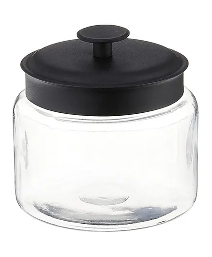 Anchor Hocking Mini Montana Jar with Black Metal Cover - 1.4L