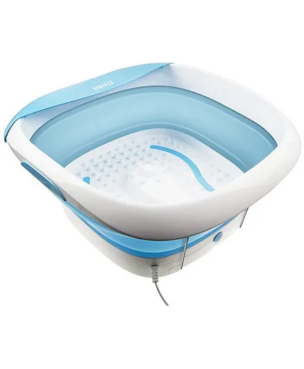 Homedics  Foldaway Luxury Footspa With Heat - White and blue