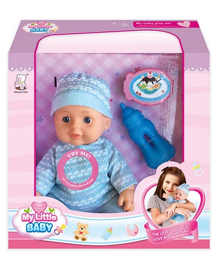 Generic My Little Baby Doll with Accessories - Blue