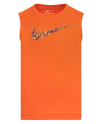 Nike Swoosh Graphic Tank Tee - Orange