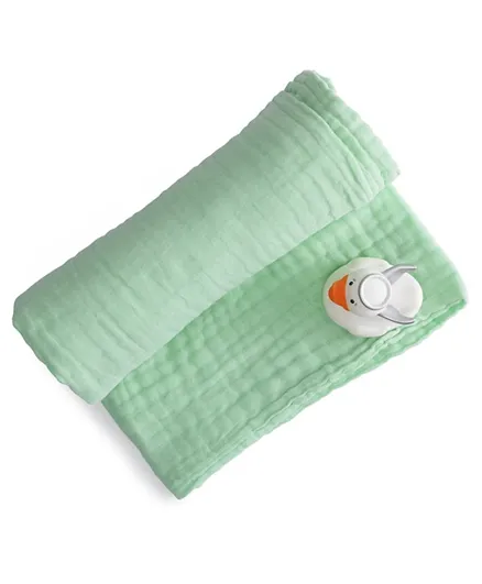 Anvi Baby Acres 100% Organic 6 Layered Muslin Bath Towel - Green