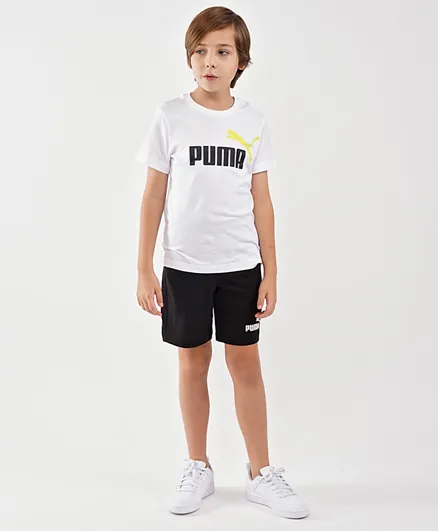 PUMA Logo T-Shirt & Shorts Set - White