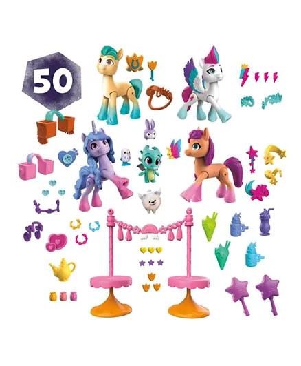 My Little Pony: Make Your Mark Friends of Maretime Bay Toy with 4 Hoof to Heart Pony Figures and Accessories