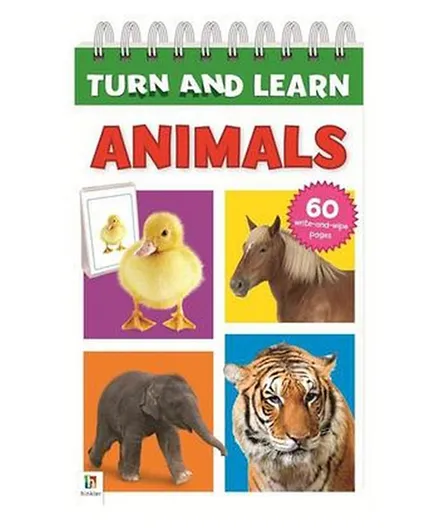 HB Turn & Learn Animals - 60 Pages