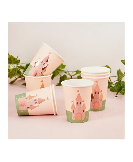 Hootyballoo Castle Paper Cup 8 Pieces - 236.5mL