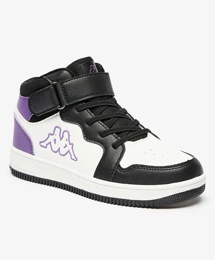 Kappa High Top Lace Up With Velcro Closure Sneakers  - Purple