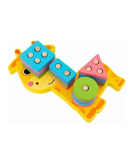 UKR Sorting Shapes Puzzle Giraffe - 17 Pieces