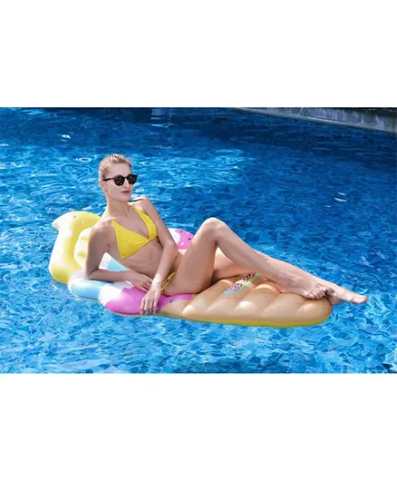 عوامة سباحة بتصميم بساط على شكل مخروط آيس كريم جامبو من جيلونج - متعدد الألوان