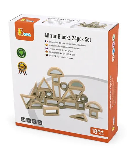 Viga Mirror Blocks - 24 Pieces