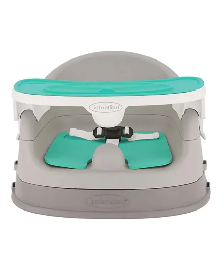 Infantino Grow With Me 4 In 1 Two Can Dine Deluxe Feeding Booster Seat - Grey
