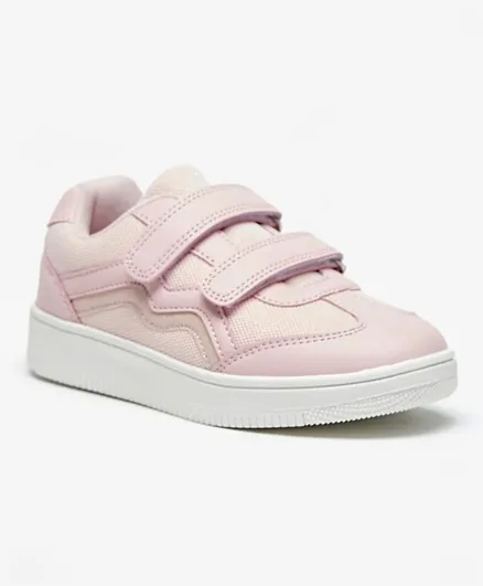 Flora Bella by ShoeExpress  Textured Sneakers - Pink