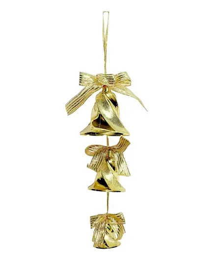 Christmas Magic Christmas Bells Cluster Gold - Pack of 1