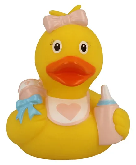 Lilalu Mini Baby Girl Rubber Duck Bath Toy - Yellow