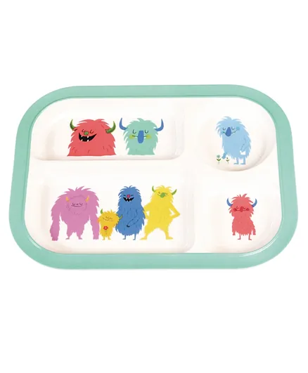 Rex London Monsters Of The World Melamine Tray - Multicolor