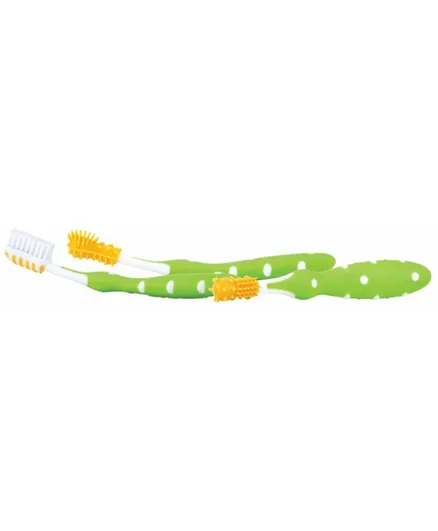 Nuby Toothbrush Pack of 3  - Green