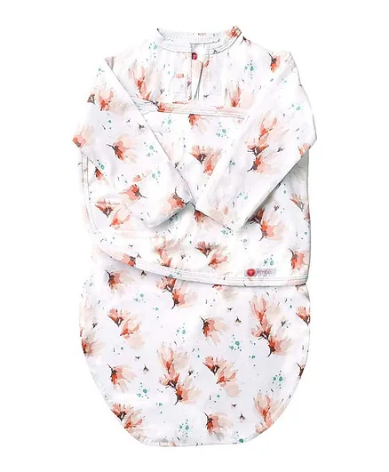 Mums & Bumps Embe Babies Swaddle with Long Sleeves - White