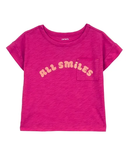 Carter's All Smiles Pocket Tee - Pink