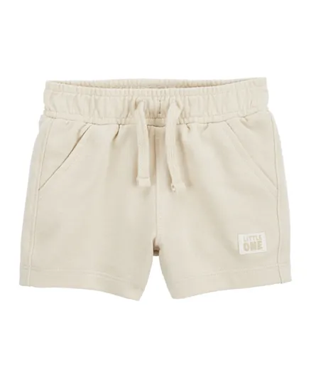 Carter's Pull-On French Terry Shorts - Khaki