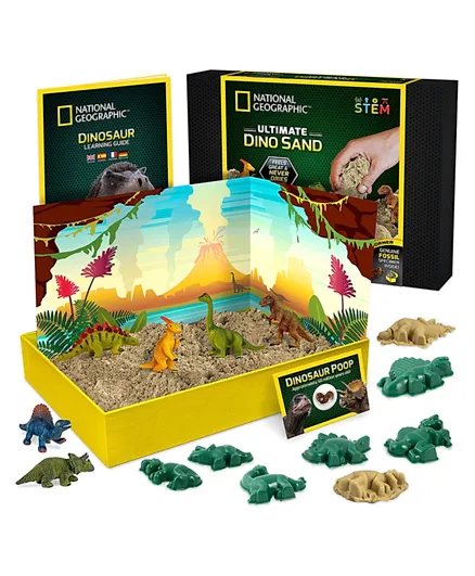 National Geographic Ultimate Dinosaur Play Sand Set - 15 Pieces