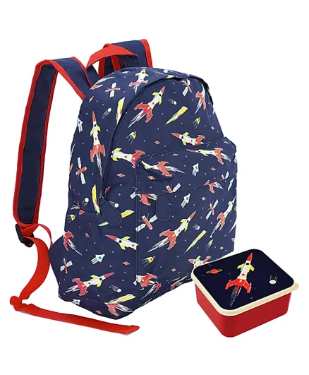 Rex London Space Age Lunch Box - Red with Back Pack