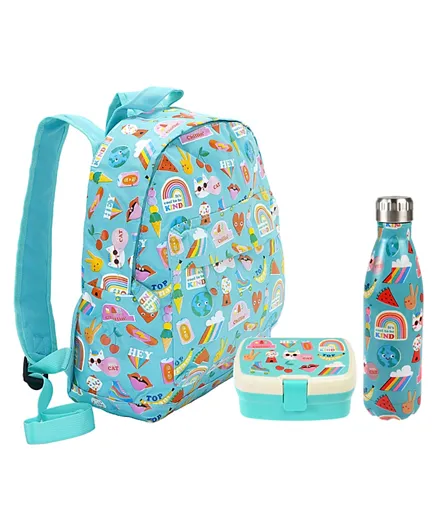 Rex London Top Banana Childrens Backpack - 14 Inches with Lunch Box and Water Bottle