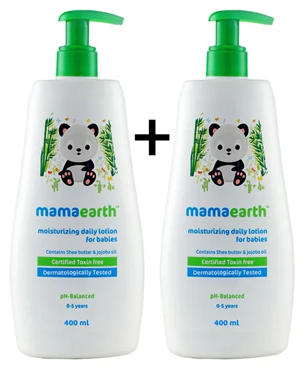 Mamaearth Moisturizing Daily Lotion For Babies 400 ml 1+1