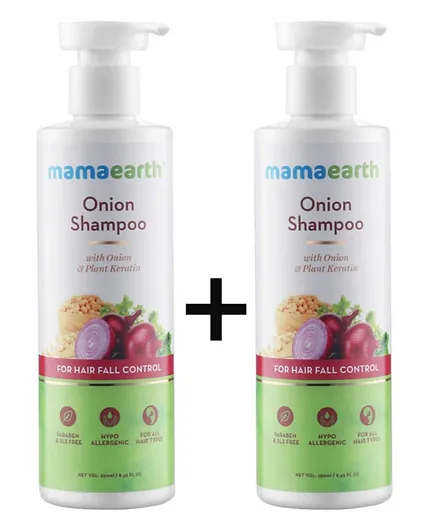 Mamaearth Onion Hair Shampoo - 250mL 1+1