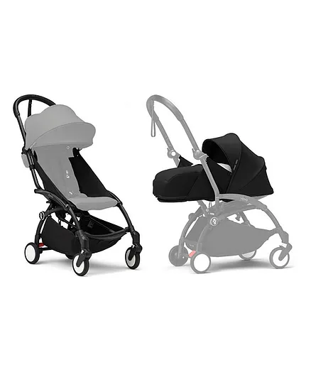 Buy Stokke YOYO3 Stroller Black Frame with YOYO Newborn Pack Black Online at FirstCry.ae
