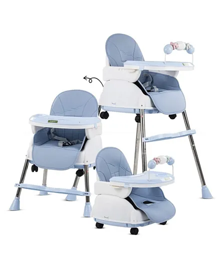Baybee 4 In 1 Nora Convertible High Chair - Blue