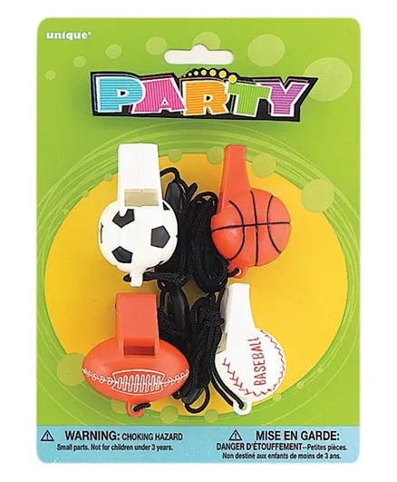 Unique Sport Ball Whistles - Pack of 4