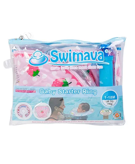 Swimava Baby Starter Ring with Reusable Diaper Pant - Berry