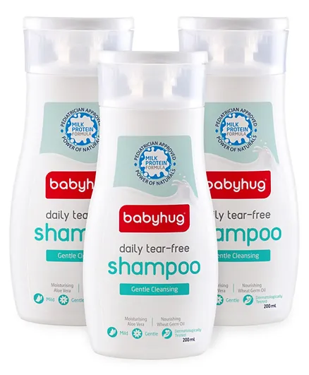 Babyhug Daily Tear Free Shampoo 200ml - Pack of 3