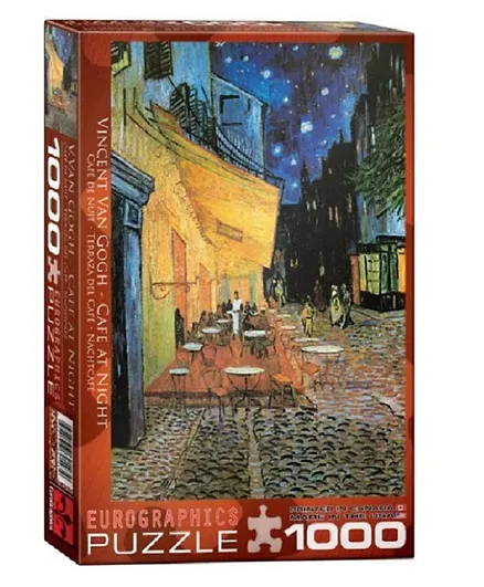 EuroGraphics Cafe At Night By Vincent Van Gogh Puzzle - 1000 Pieces