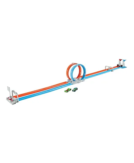 Hot Wheels Double Loop Dash Trackset - Multicolor
