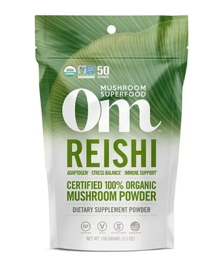Om Mushroom Reishi Organic Mushroom Powder - 100 g