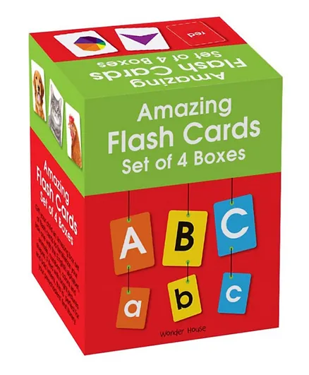 Amazing Flash Card Set of 4 Boxes - English