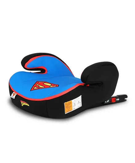 Warner Bros DC Comics Superman Kids Booster Seat  Arm Rest Universally Fit Wide Cushioned Base