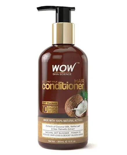 Wow Coconut Milk Conditioner with DHT Blockers - 300ml