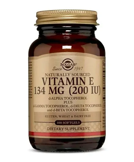 SOLGAR Vitamin E 200 IU Mixed - 100 Softgels