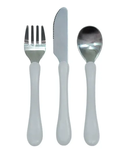 Green Sprouts Learning Cutlery Set 3 Pieces - Grey